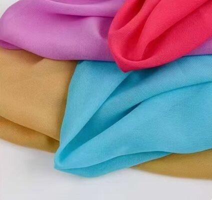75GSM Chiffon Tecido Toque suave Chiffon Roupa de moda Tecido Chiffon Leve