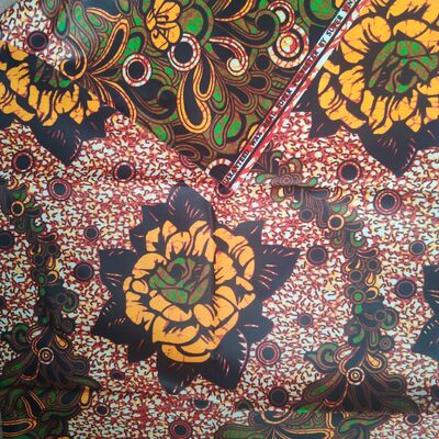 Tecido 100% Algodão Estampado Africano com Alta Resistência a Rugas e Cores Vibrantes para Vestidos Ankara e Kitenge