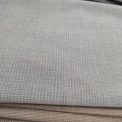 Tecido TR para Terno 240gsm com Padrão Xadrez Sutil - 85% Poliéster 11% Rayon 4% Elastano Tecido para Uniforme